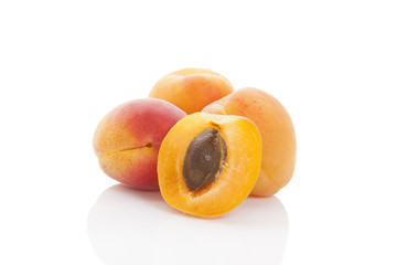 Apricots isolated
