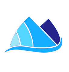 Logo Blue Mountains icon vector