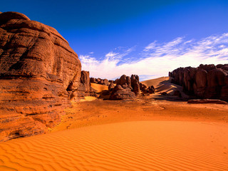 Sahara Desert, Algeria - obrazy, fototapety, plakaty