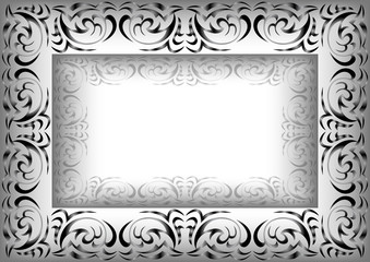 Abstract ornamental frame