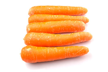Carrot over white background