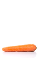 Carrot over white background