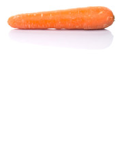 Carrot over white background
