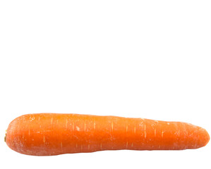 Carrot over white background