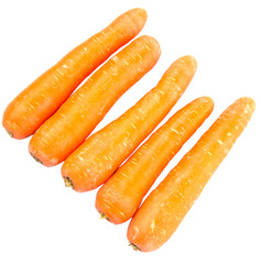 Carrot over white background