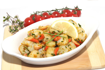 poêlée de saint-jacques