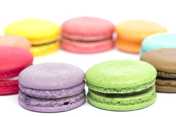 Colorful macarons.