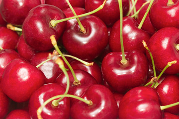 red cherry fruit background