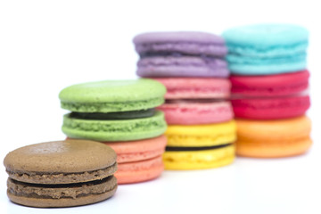 Colorful macarons.