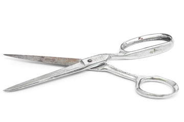 Old steel scissors.