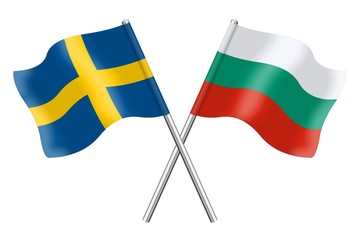 Flags: Sweden and Bulgaria