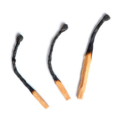 Close-up of a burnt matches