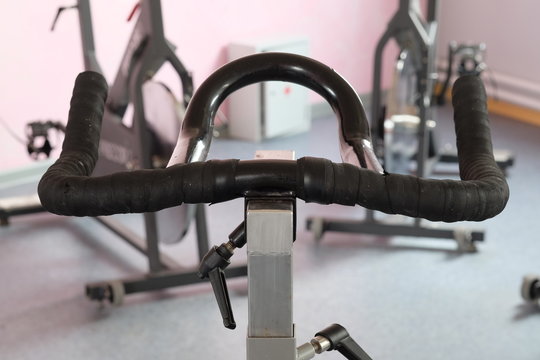 handle bar of exercise bicycle