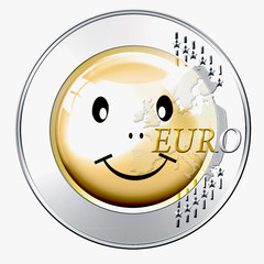 Euro mit Smiley
