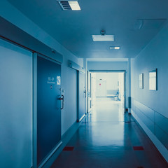 hospital corridor. hospital hallway. hospital interior