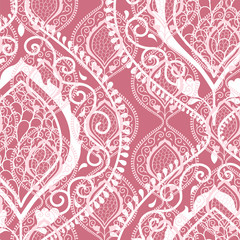 Pink ornamental floral background