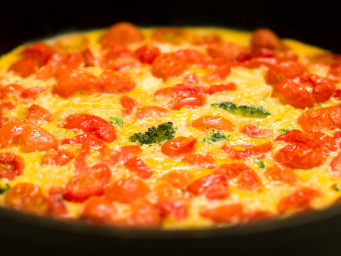 Italian Cherry Tomato Broccoli Frittata