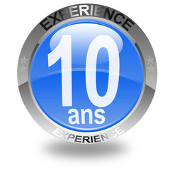 bouton 10 ans d'expérience