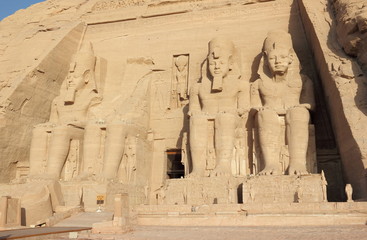 The Great Temple of Ramesses II. Abu Simbel, Egypt.