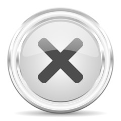 Obraz premium cancel internet icon