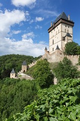 Fototapeta na wymiar Royal castle Karlstejn, Czech Republic