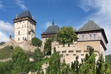 Fototapeta na wymiar Royal castle Karlstejn, Czech Republic