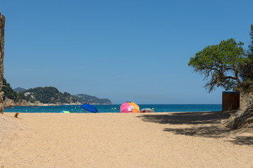 Cala de Santa Cristina beach, Costa Brava, Catalonia, Spain.