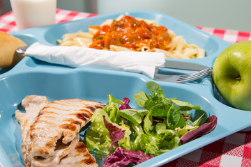 Tray of food