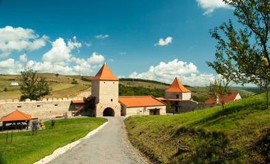 Fototapeta na wymiar Medieval fortress of Rupea, Brasov, Transylvania, Romania