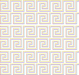repeating maze like design rainbow