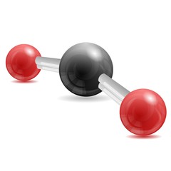 CO2 Carbon Dioxide molecule