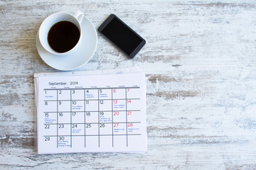 Checking monthly activities in the calendar