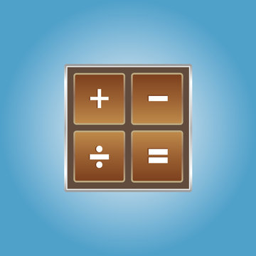Chocolate math icon
