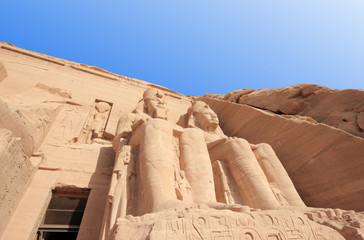 The Great Temple of Ramesses II. Abu Simbel, Egypt.