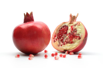 pomegranates, isolated