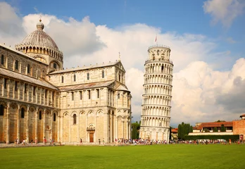 Stickers pour porte Tour de Pise Leaning tower of Pisa, Italy