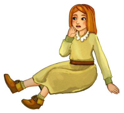 Fairytale cartoon character - illustration for the children