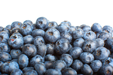 Freshly picked blueberries