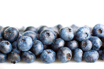 Freshly picked blueberries