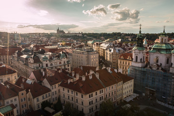 Fototapeta na wymiar Sunset view of Prague