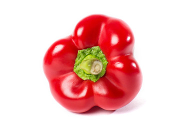 Red pepper isolated on white background