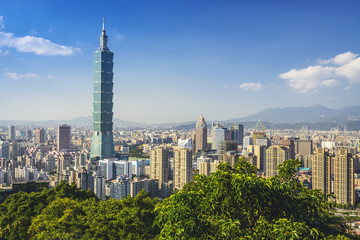 Fototapeta premium Taipei, Taiwan Skyline