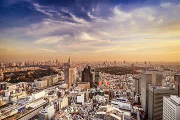 Deurstickers Shinjuku, Tokyo, Japan City Skyline © SeanPavonePhoto