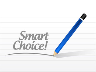 smart choice message illustration design