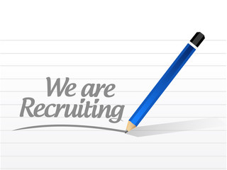 we are recruiting message illustration design