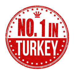 Number one in Turkey stamp