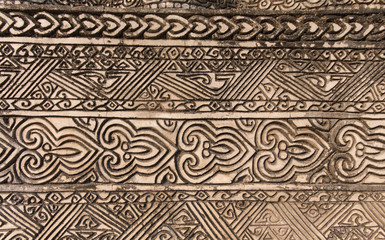 Cement wall that have beautiful design