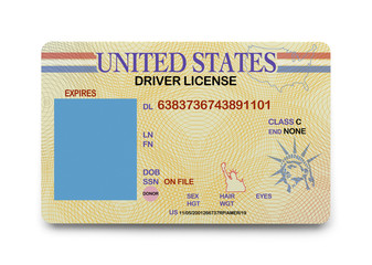 Obraz premium Blank Driver License