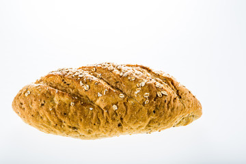 goldkorn bread isolated on white background