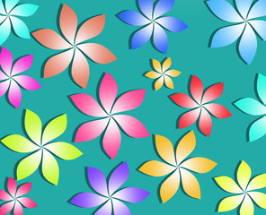 Obraz na płótnie Canvas colorful flowers background pattern